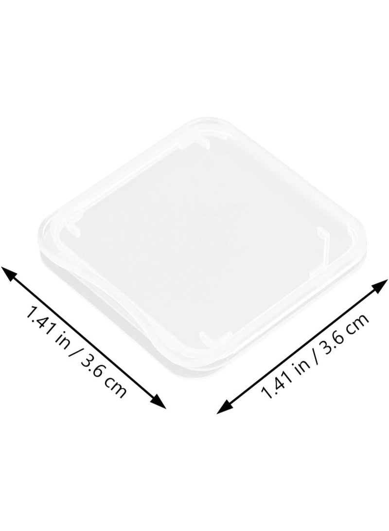 Clear Plastic Memory Card Case Memory Card Case Holder Compatible with  Micro Flash Card (100pcs) - Image 2